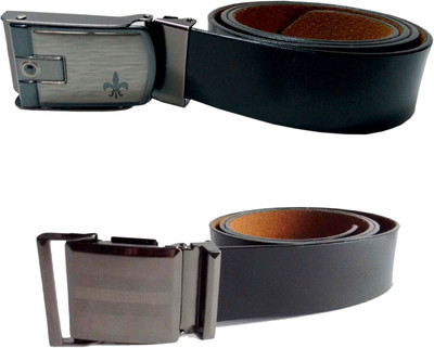 

Design Villa Men Casual Black Artificial Leather Belt
