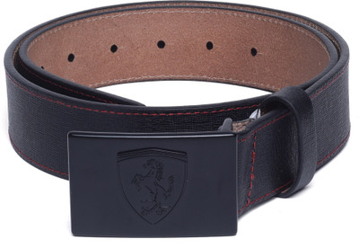 

Puma Men & Women Casual Black Genuine Leather Belt