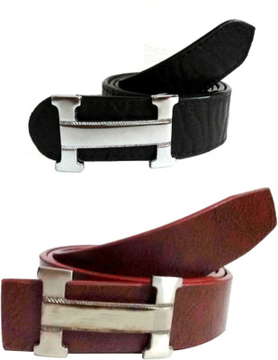 

Design Villa Men Casual Black, Brown Artificial Leather Belt