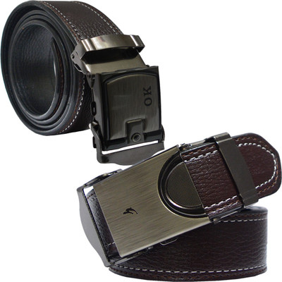 

Sun Shopping Men Formal Brown Synthetic Belt