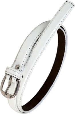 

Garri Women Casual White Artificial Leather Belt