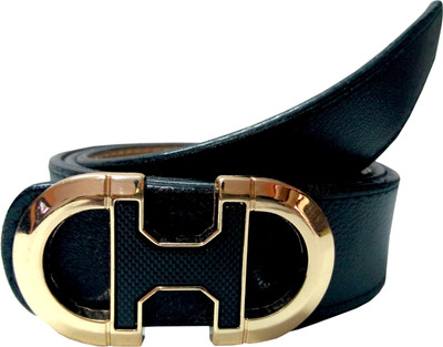 

Design Villa Men Casual Black Artificial Leather Belt