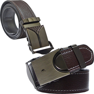 

Sun Shopping Men Formal Brown Synthetic Belt