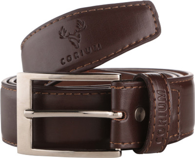 

Corium Men Formal Brown Texas Leatherite Belt
