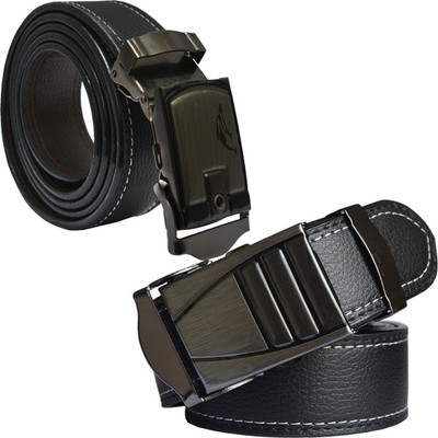 

Sun Shopping Men Formal Black Synthetic Belt