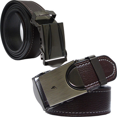 

Sun Shopping Men Formal Brown Synthetic Belt