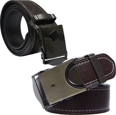 

Sun Shopping Men Formal Brown Synthetic Belt