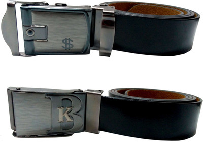 

Design Villa Men Casual Black Artificial Leather Belt