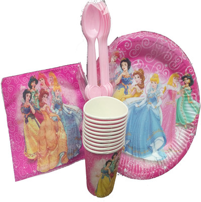 

TECHNOCHITRA BIRTHDAY PARTY SPECIAL PRINTED -PLATES , CUP , SPOONS & NAPKINS-FAIRY THEME COMBO(Set of 20)