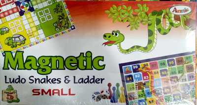 

Tingoking Magnetic Ludo Snakes And Ladder, Multi Color Board Game