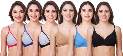 Maamba by In beauty Premium Women Push-up Non Padded Bra(Multicolor)