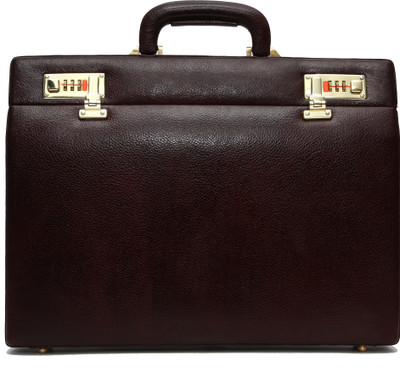 

Hammonds Flycatcher 100 % Genuine Leather Briefcase Medium Briefcase - For Men & Women(Brown)
