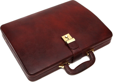 

Hammonds Flycatcher 100 % Genuine Leather Briefcase Medium Briefcase - For Men & Women(Brown)