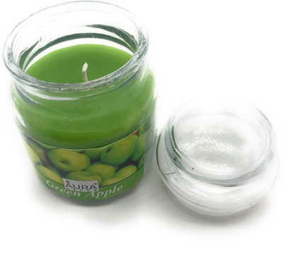 

AuraDecor Green Apple Fragrance Jar Candle(Green, Pack of 1)