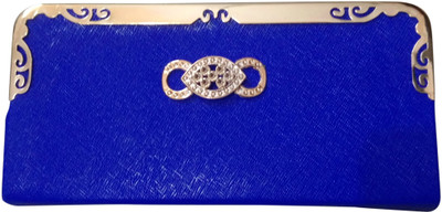 

Haryana Craft Casual Blue Clutch