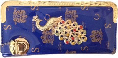Dholakiya Party Blue Clutch
