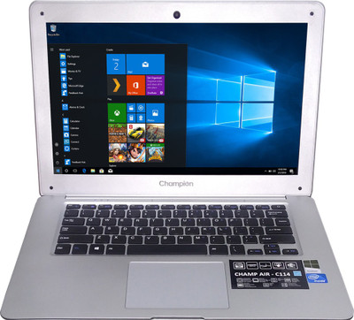 

Champion Air Atom - (2 GB/32 GB HDD/32 GB SSD/32 GB EMMC Storage/Windows 10) C114 Laptop(14.1 inch, SIlver)