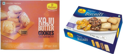 

Haldiram's Kaju Butter and Assorted Biscuits (Combo Pack)(550 g, Pack of 2)