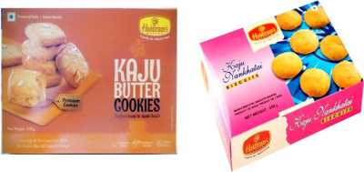 

Haldiram's Kaju Butter and Kaju Nankhatai Biscuites (Combo Pack)(500 g, Pack of 2)