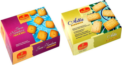 

Haldiram's Jeera Namkeen and Atta Biscuites (Combo Pack)(500 g, Pack of 2)
