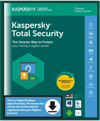

KASPERSKY 1 User 3 Years Total Security (Email Delivery - No CD)(Standard Edition)