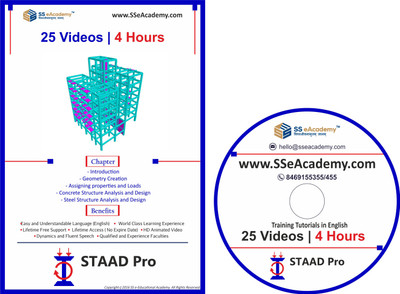 

SS eAcademy Professional Staad Pro Training Tutorials with Example in English ( 25 Videos | 4 Hours ) [DVD](.mp4)