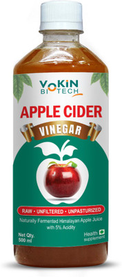 

Vokin Biotech Raw,Unfiltered and unpasteurized Apple Cider Vinegar(500 ml, apple Flavored)