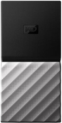 WD My Passport 1 TB Wired External Solid State Drive(Silver, Black)
