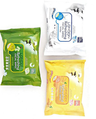 

LONDON REFRESHING WIPES (PACK OF 3)(Pack of 75)