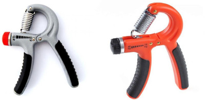 

Bruzone Adjustable Fitness Grip D01 Hand Grip/Fitness Grip(Grey, Orange)