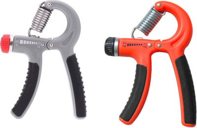 

Bruzone Premium Quality Adjustable Hand Grip A01 Hand Grip/Fitness Grip(Grey, Orange)