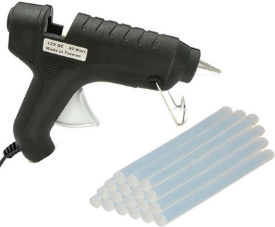 

Yashmit 40 Watt With Free 18 Hot Melt Glue Sticks (4inch/10cm) Standard Temperature Corded Glue Gun(11 mm)