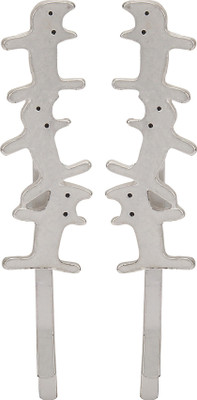 

Fayon Weekend Party Cute Silver Cats Hair Pin Hair Pin(Silver)