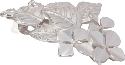

Fayon Fabulous Statement Silver Flower Hair Clip Hair Clip(Silver)