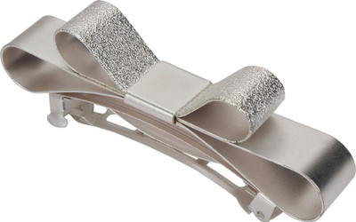 

Fayon Chunky Fashion Silver Bow Hair Clip Hair Clip(Silver)