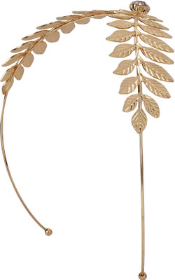 

Fayon Party Style Diva Golden Multi Leaves and Rhinestone Hair Band Hair Band(Gold)
