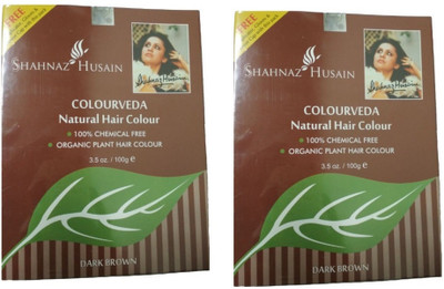 

Shahnaz Husain Colourveda Natural Hair Colour Dark Brown (Pack of 2) Hair Color(Dark Brown)