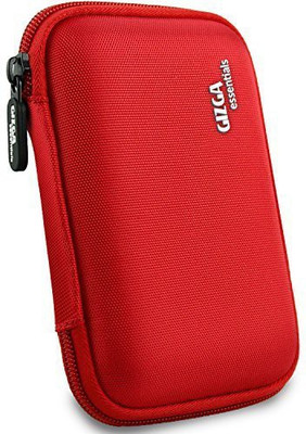 Gizga Essentials Hard Drive Case 2.5 inch Double Padded(For 2.5-Inch External Hard Drive, Red)