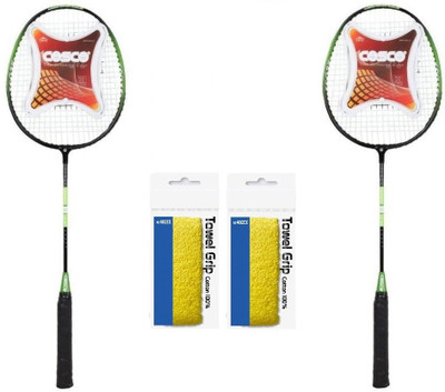 

Cosco Combo Of Four , Two 'Cb-85' Badminton racket (Pack of 2) And Two Badminton grip (Color On Availability) Badminton Kit