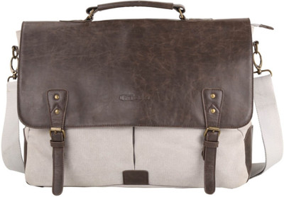 

ShopyBucket 15.6 inch Laptop Messenger Bag(Multicolor), Brown;white