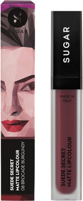 

Sugar Cosmetics Suede Secret Matte Lipcolour(Burgundy, 6 ml)