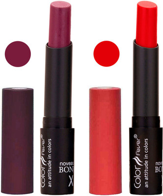 

Color Fever Wine Creamy Matte Offer Lipstick Set-03-18(Wine, Red, 7 g)