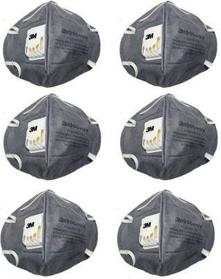

Vezual 3M 9004GV (Pack of 6 Mask) Anti Dust / Pollution Mask and Respirator