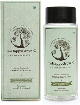 

The HappyGrove Co COLD PROCESSED Virgin Coconut Oil 200ml (Extracted from Coconut milk by centrifuge process)(200 ml)
