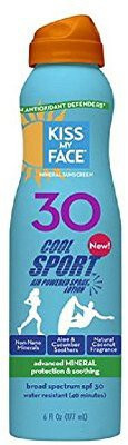 

Kiss My Face Cool Sport Mineral Lotion Spray Sunscreen Spf 30(177.45 ml)