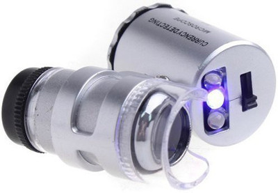 

Protos Pocket 60X Miniature Microscope LED UV Light Currency Detector Objective Microscope Lens
