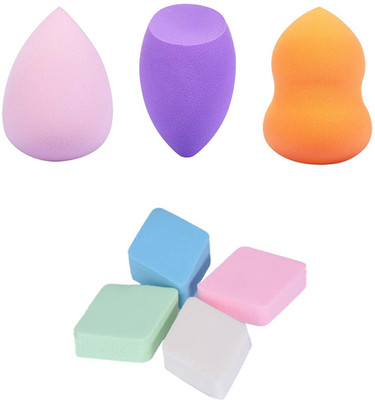 

Store2508 Combined Deal : 3 Pcs Makeup Blender in 3 Shapes + 4 Pcs Wedge Makeup Blenders