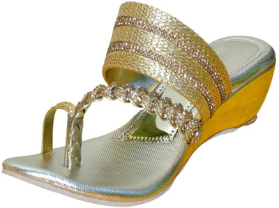 

Smartchoice Women GOLDEN Wedges