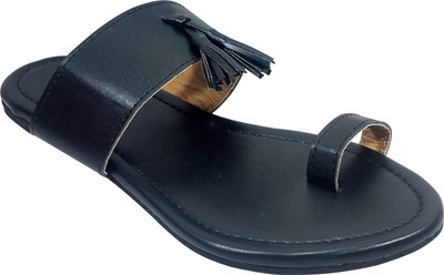 Oglivay Women Black Flats