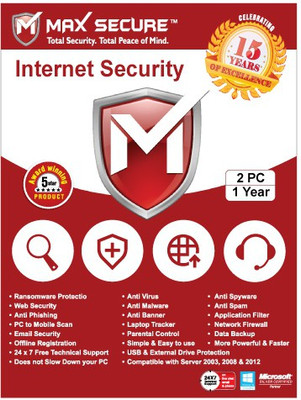 

Max Secure Internet Security 2 User 1 Year(Voucher)